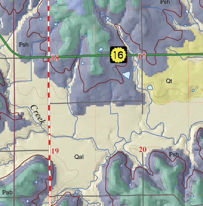 small geologic map