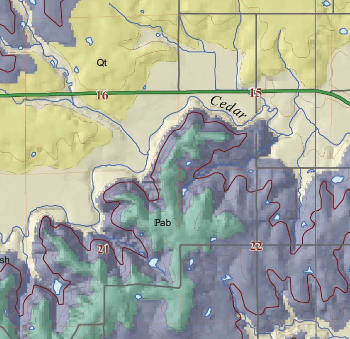 small geologic map