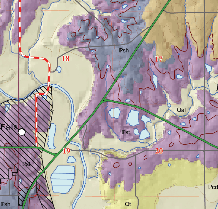 small geologic map