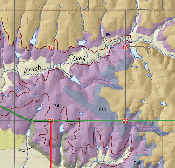 small geologic map