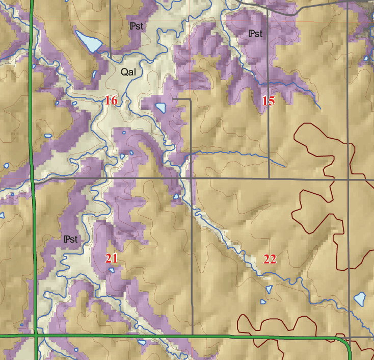 small geologic map