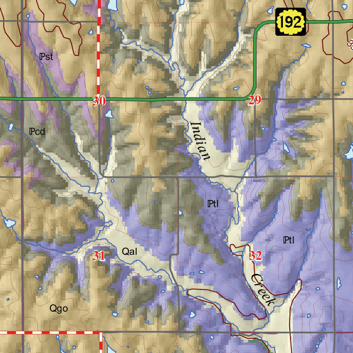 small geologic map