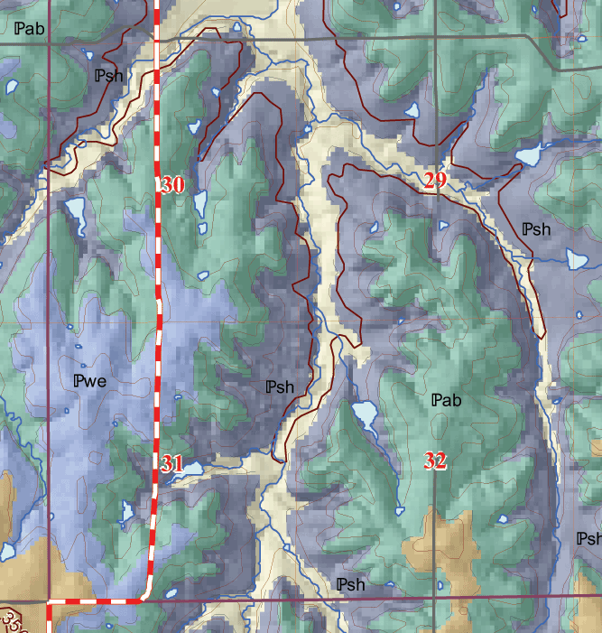 small geologic map