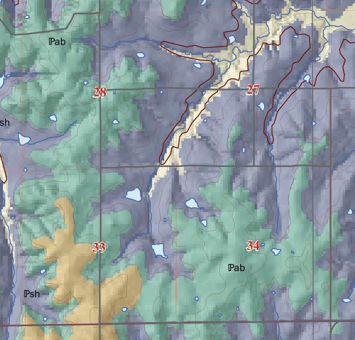 small geologic map