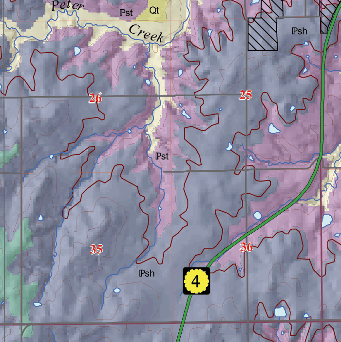 small geologic map