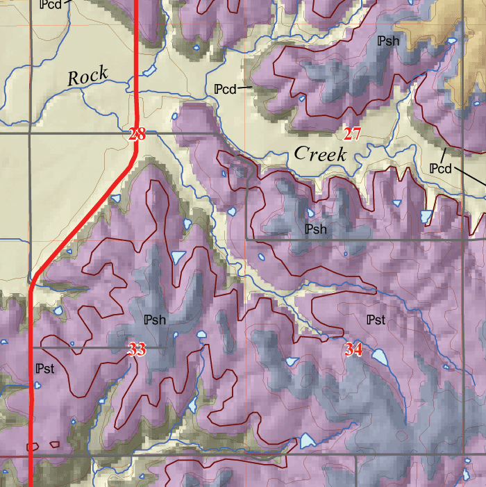 small geologic map