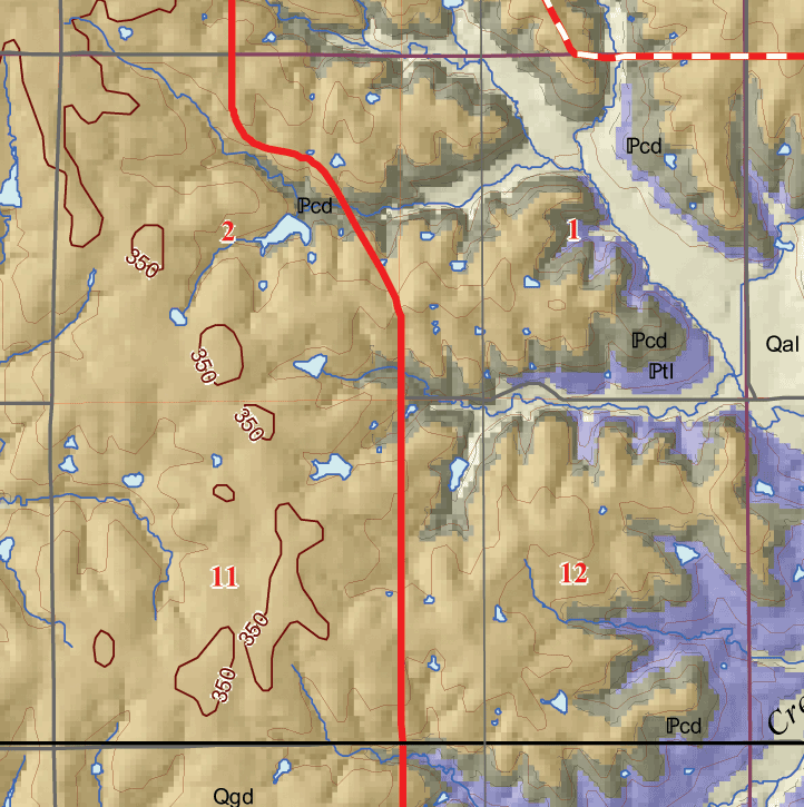 small geologic map