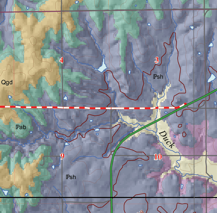 small geologic map