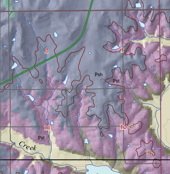 small geologic map