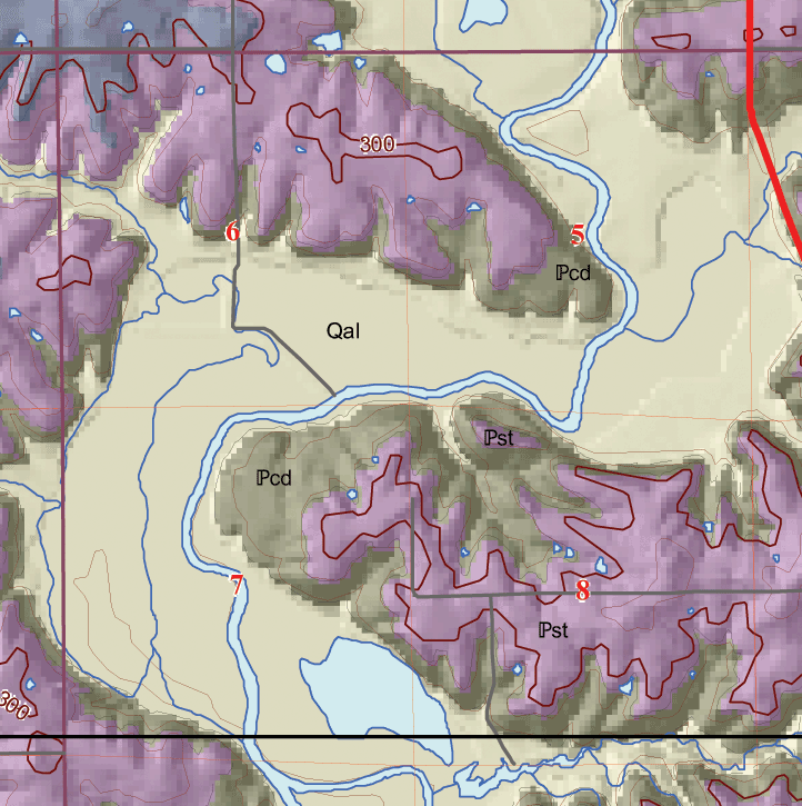 small geologic map