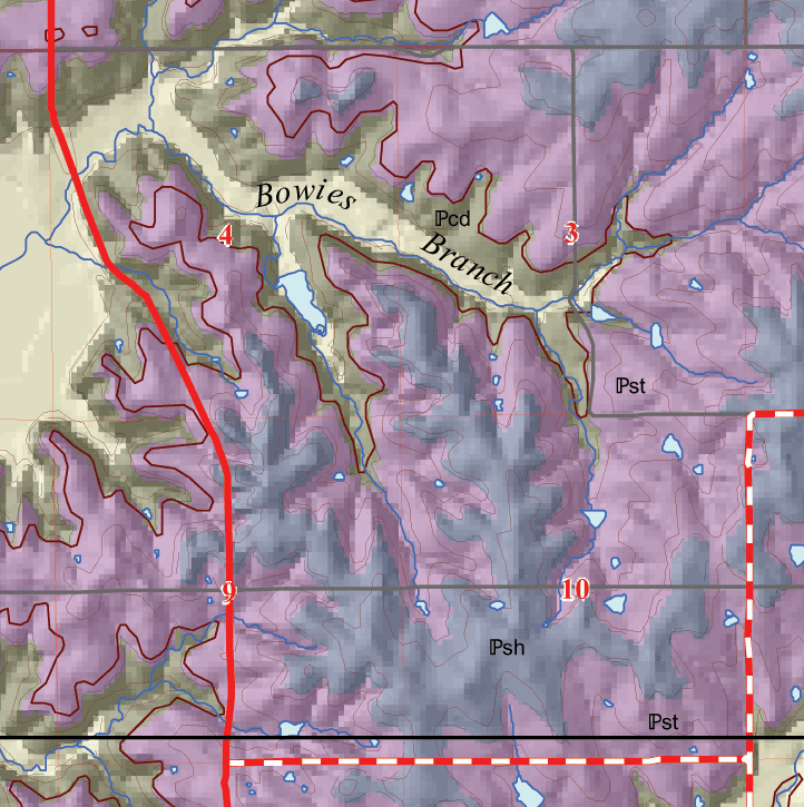 small geologic map