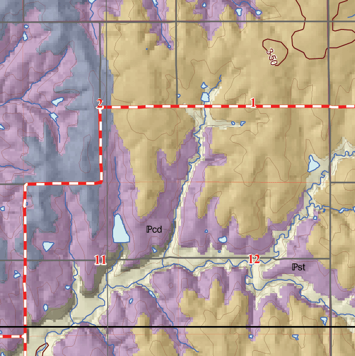 small geologic map