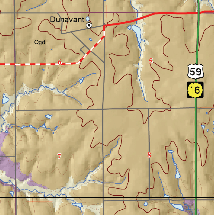 small geologic map