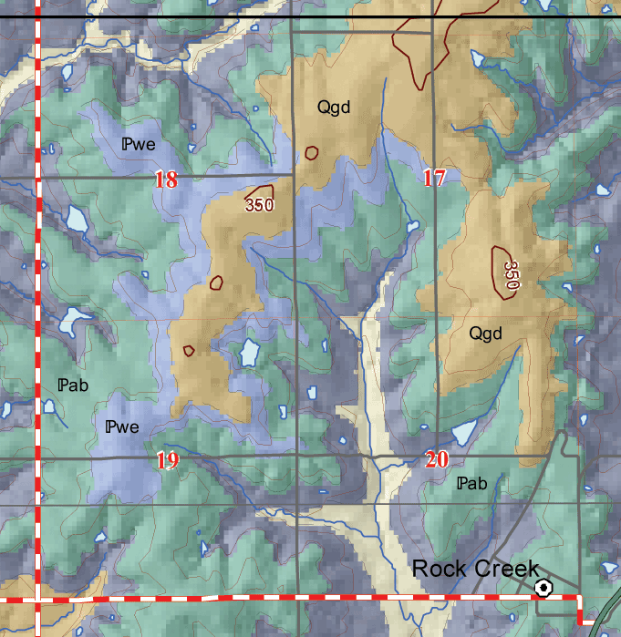 small geologic map