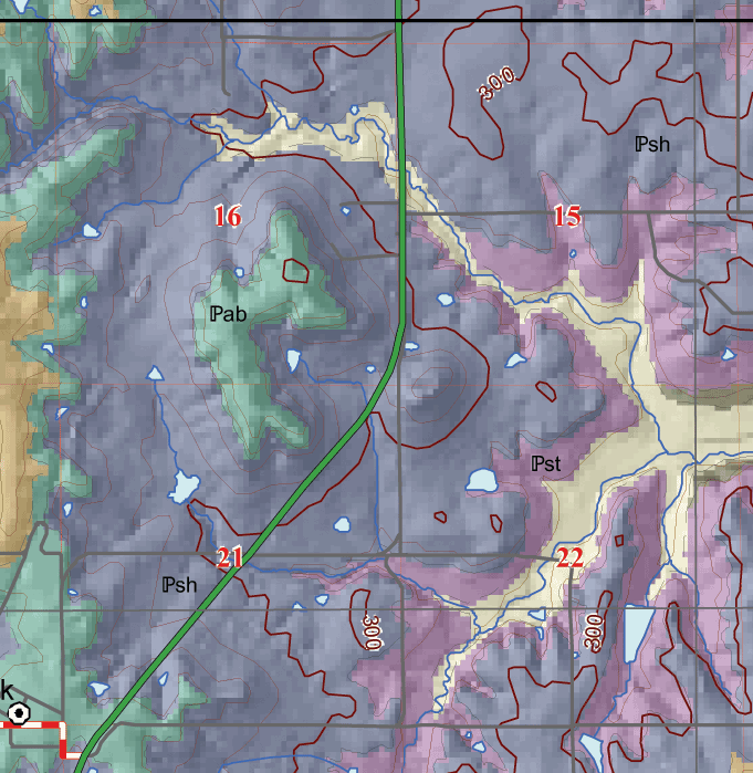 small geologic map