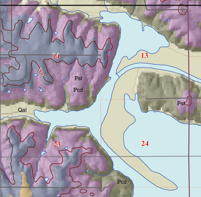 small geologic map