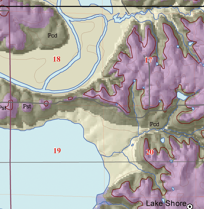 small geologic map