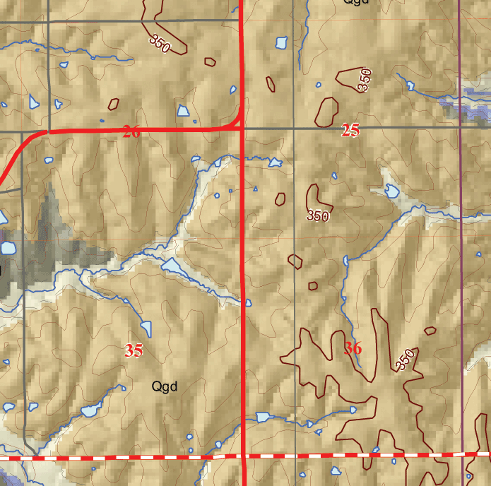 small geologic map