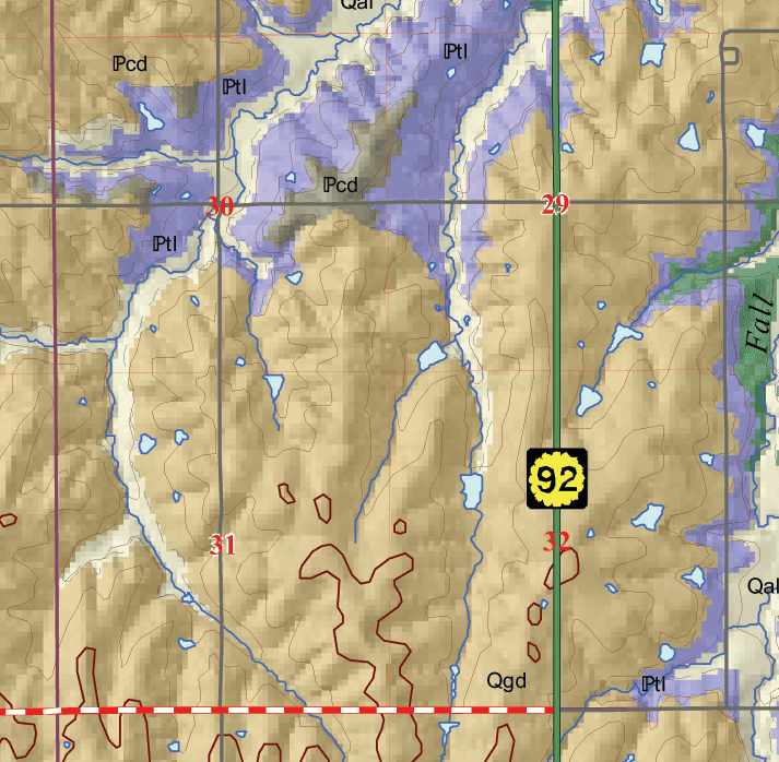 small geologic map