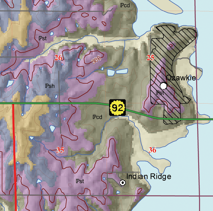 small geologic map