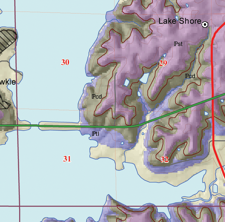 small geologic map