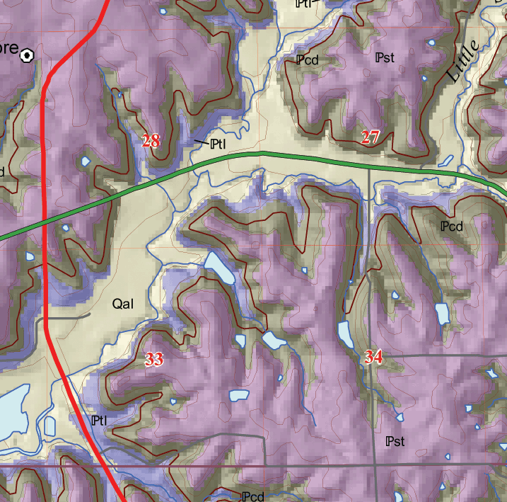 small geologic map