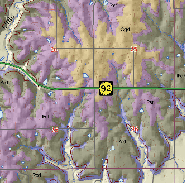 small geologic map