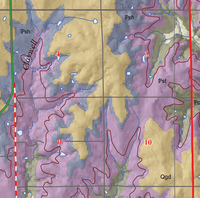 small geologic map