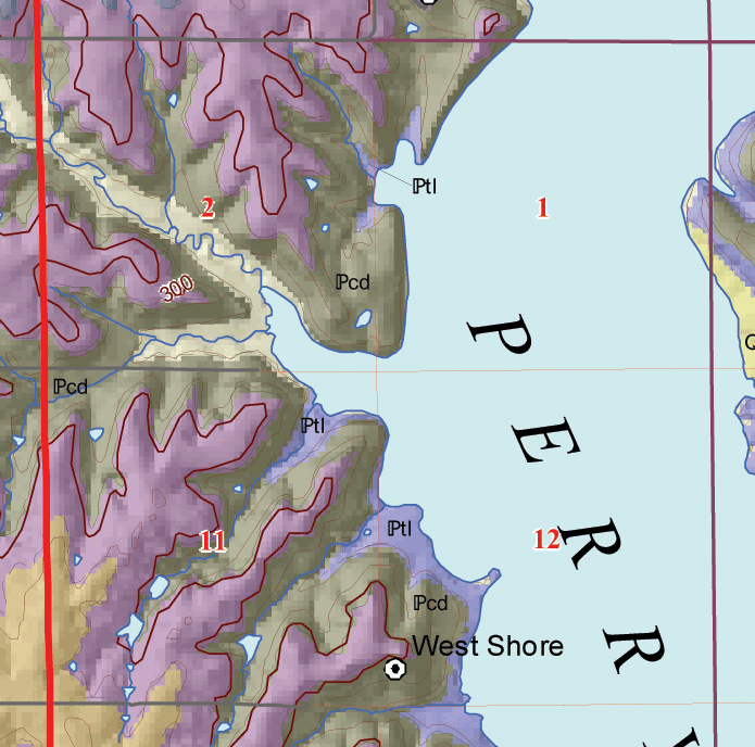 small geologic map