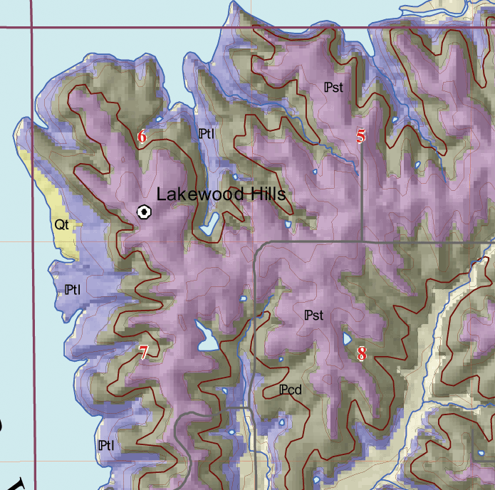 small geologic map