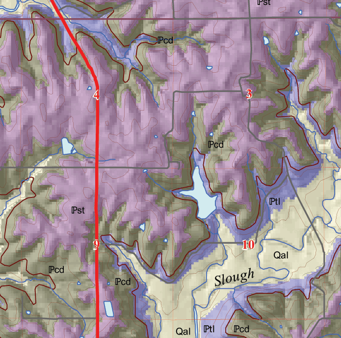 small geologic map