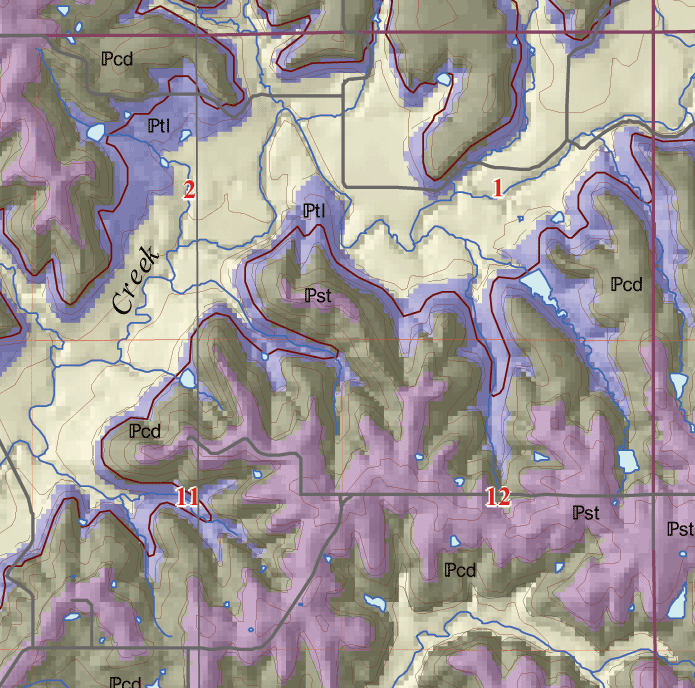 small geologic map