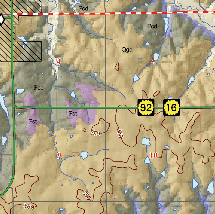 small geologic map