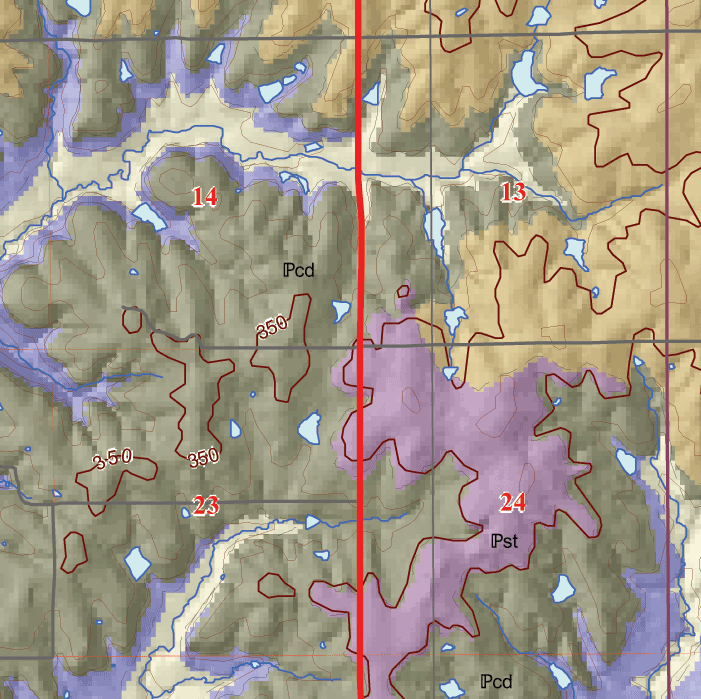 small geologic map