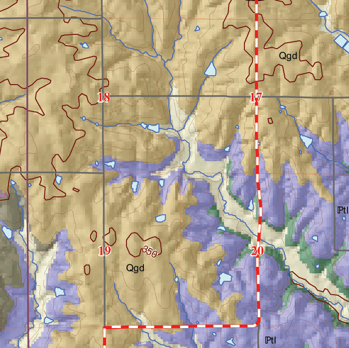 small geologic map