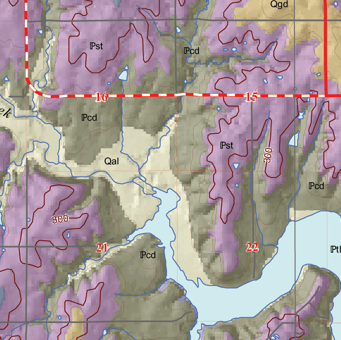 small geologic map