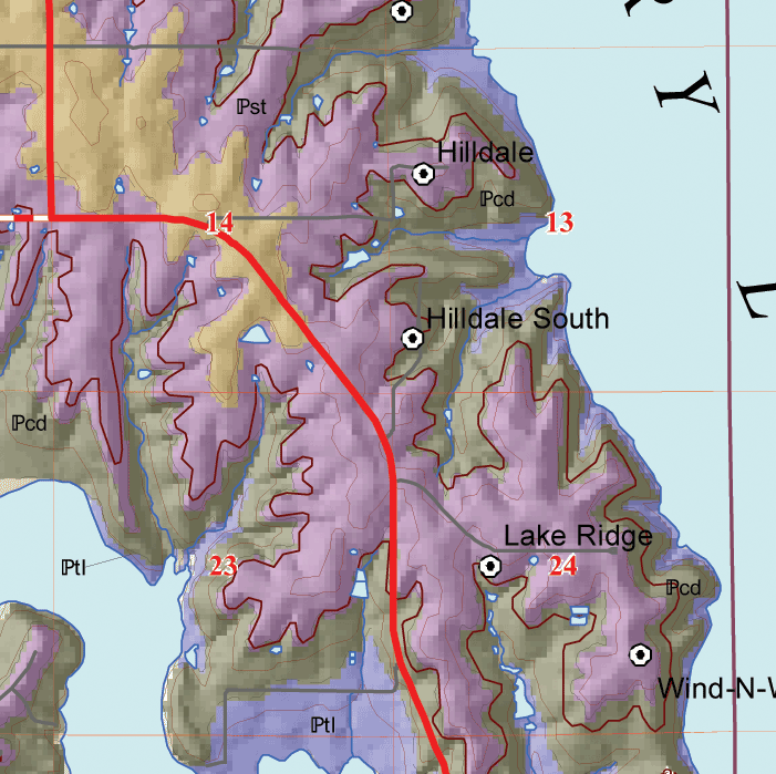 small geologic map