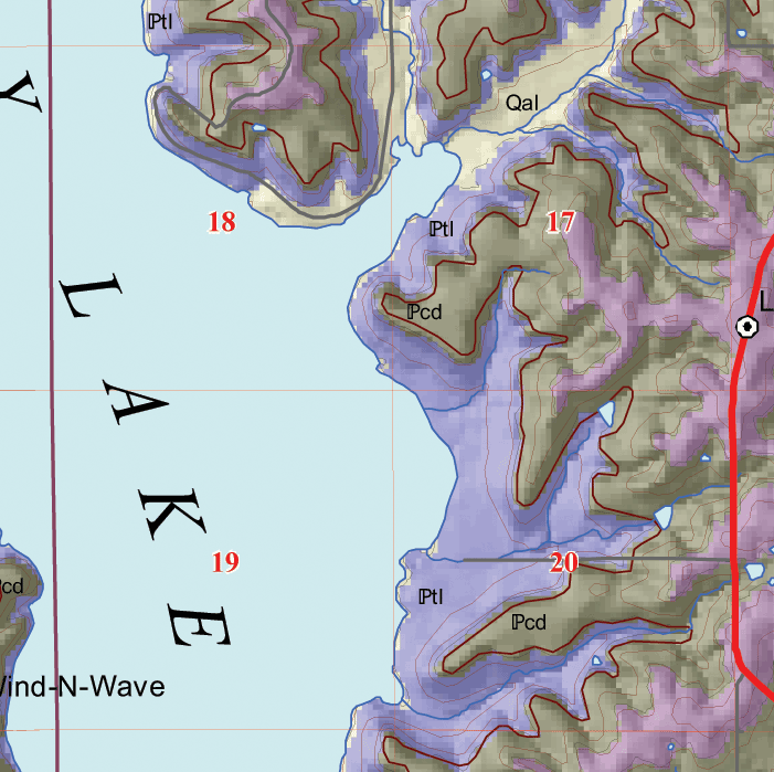 small geologic map