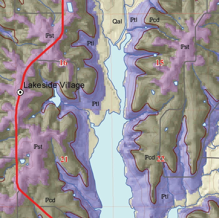 small geologic map