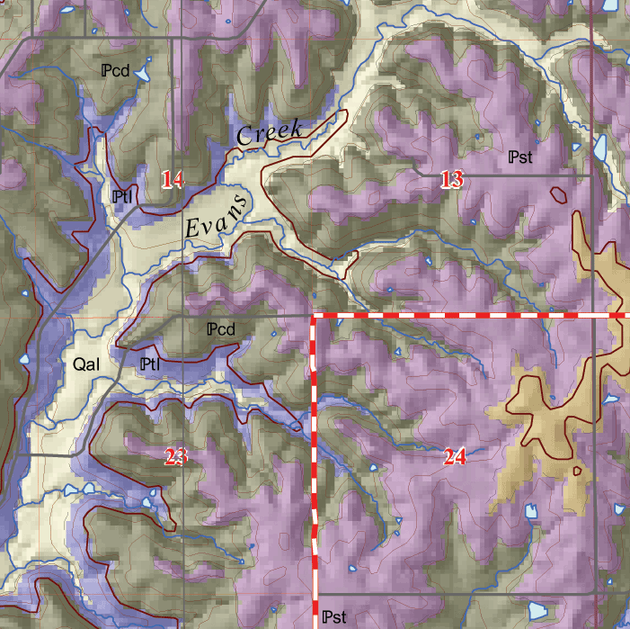 small geologic map