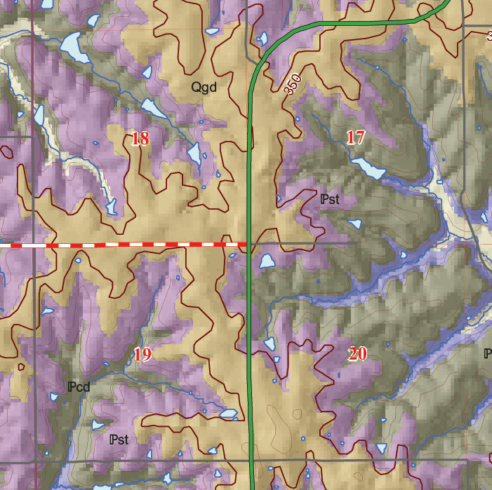 small geologic map