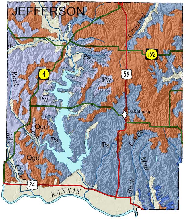 Jefferson County geologic map
