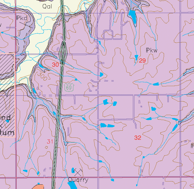 small geologic map