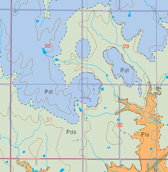 small geologic map