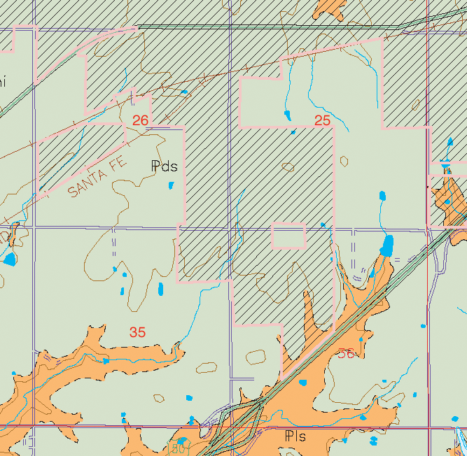 small geologic map