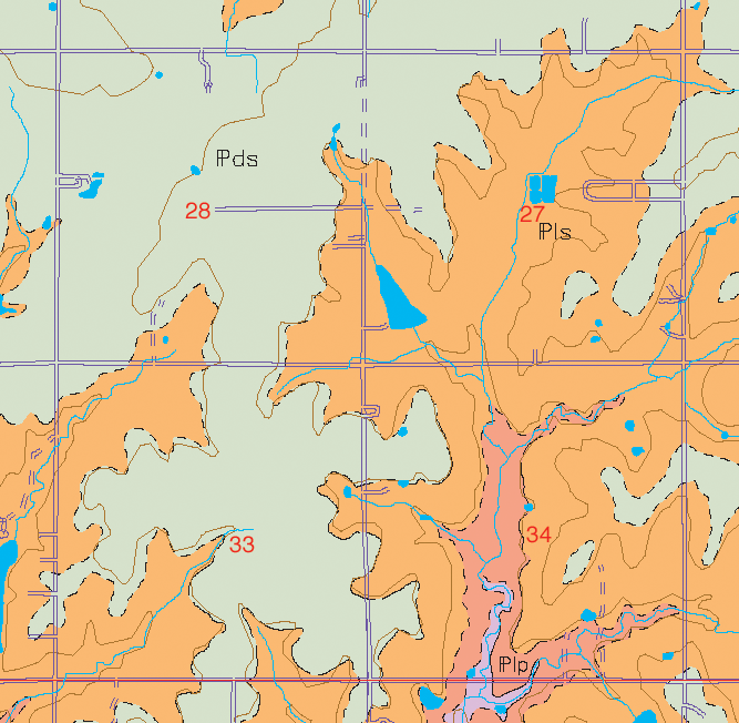 small geologic map