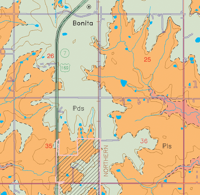 small geologic map