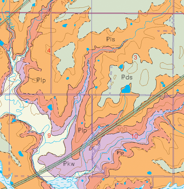 small geologic map