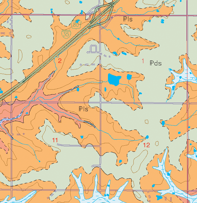 small geologic map