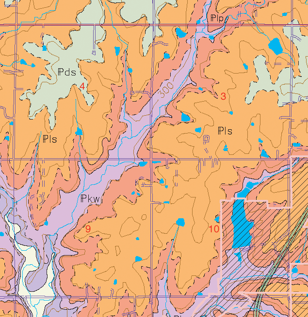 small geologic map